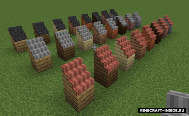 minecraft types of roofs